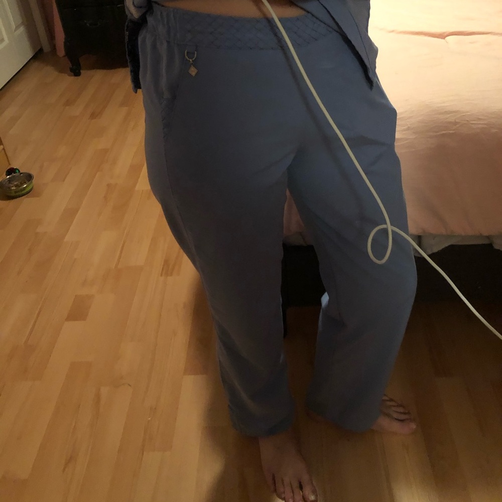 Vera Bradley Ceil Blue Scrub Pants Size Small
